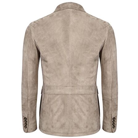 Antonin Bej Erkek Süet Safari Ceket