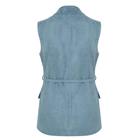 Teofila Kadın Süet Blazer Yelek