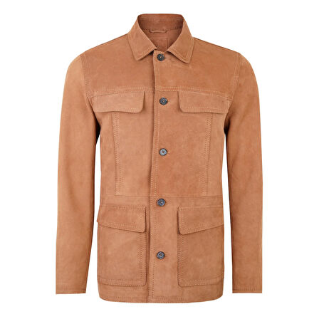 Arnie Taba Erkek Süet Deri Ceket