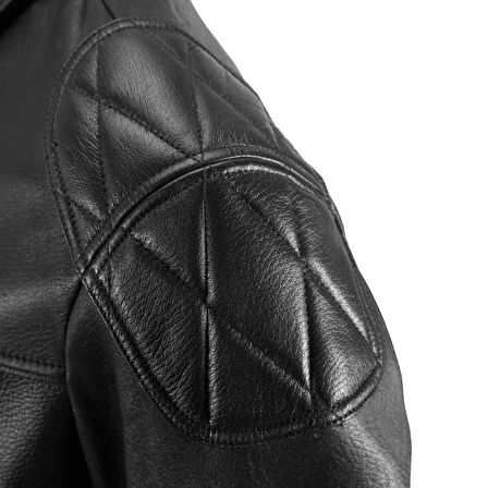 Delera Siyah Erkek Deri Ceket