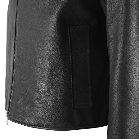 Delera Siyah Erkek Deri Ceket