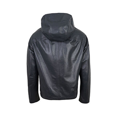 Alanzo Gri Erkek Çift Taraflı Bomber Deri Ceket