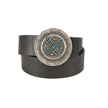 Ember Siyah Kadın Deri Kemer