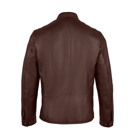 Dyami Kahve Erkek Deri Mont