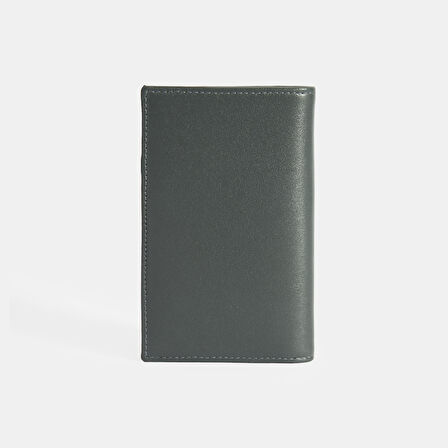 Kadın Koyu Gri Deri Cüzdan