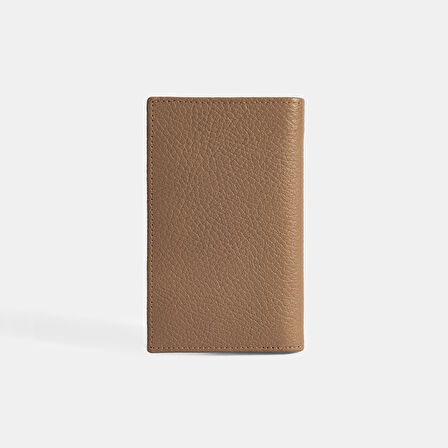 Kadın Koyu Bej Deri Cüzdan