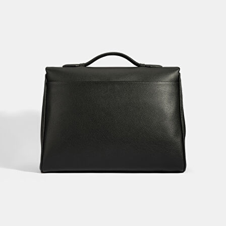 Erkek Siyah Deri Evrak Çantası