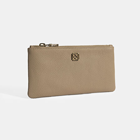 Kadın Vizon Fermuarlı Deri Cüzdan