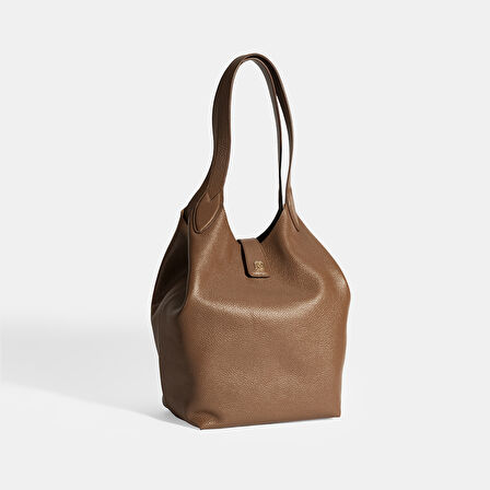 Kadın Kahve Deri Omuz Çantası