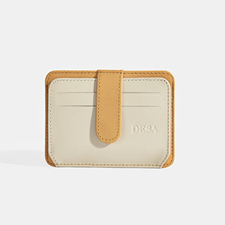 Kadın Turuncu Deri Kartlık