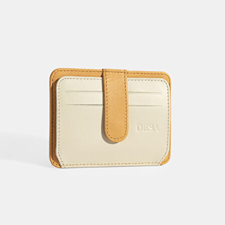 Kadın Turuncu Deri Kartlık