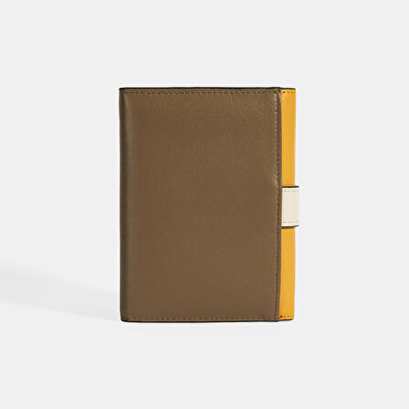 Kadın Turuncu / Kahve Deri Cüzdan