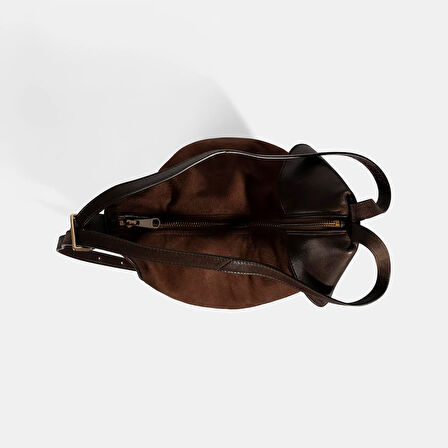 Kadın Kahve Süet Deri Sırt Çantası