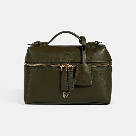 Kadın Yeşil Omuz Askılı Mini Deri El Çantası