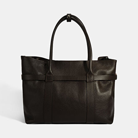 Kadın Kahve Cüzdan Aksesuarlı Deri Omuz Çantası