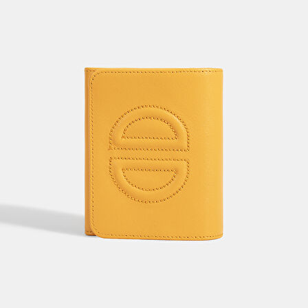 Kadın Turuncu D Logolu Deri Cüzdan