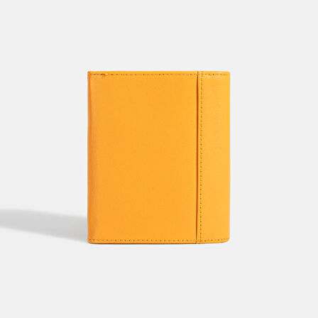Kadın Turuncu D Logolu Deri Cüzdan