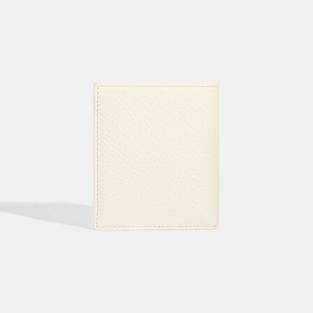 Kadın Beyaz D Logolu Deri Cüzdan