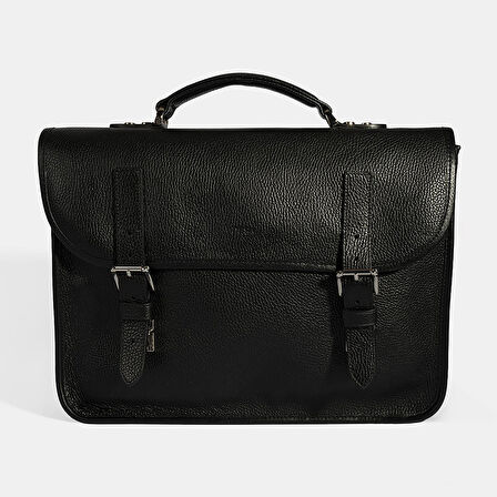 Erkek Siyah Deri Evrak Çantası