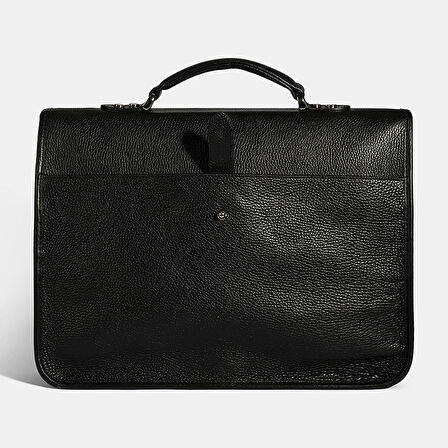 Erkek Siyah Deri Evrak Çantası