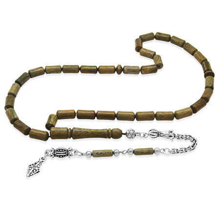 Kararmaz Metal Arnavut Zincir Püsküllü Kapsül Kesim Açık Kahverengi Pelesenk Tesbih