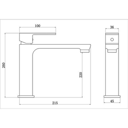 Fleko Levi Tall Lavabo Bataryası Krom 10100720