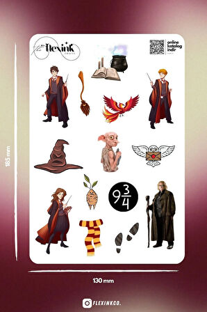 Harry Potter Dobby Şeffaf Sticker Seti Scrapbook Ajanda Journal Bullet Planner Telefon