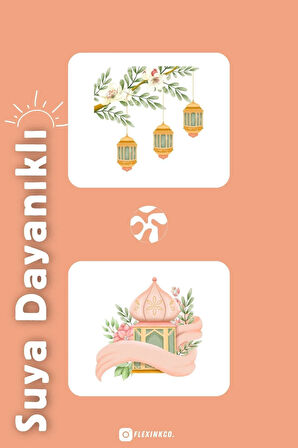 Hoşgeldin Ramazan Temalı Şeffaf Sticker Seti Scrapbook Ajanda Journal Bullet Planner Telefon