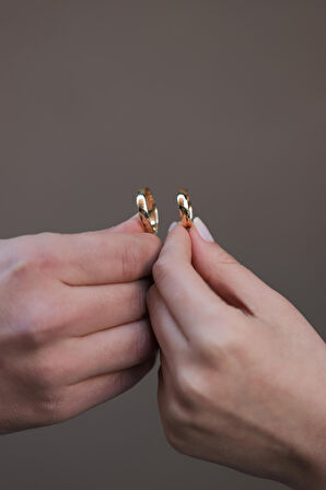 14 Ayar Sarı Altın 4 mm Bombeli Klasik Alyans