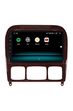 MERCEDES S CLASS W220 ANDROİD 10 MULTİMEDYA CARPLAY 2GB RAM + 32GB HDD NAVİGASYON EKRAN