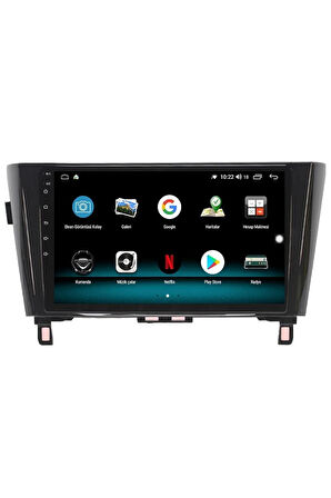 NİSSAN X-TRAİL ANDROİD 10 MULTİMEDYA CARPLAY 2GB RAM + 32GB HDD NAVİGASYON EKRAN