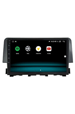 Honda Civic Fc5 Android 10 Carplay Özellikli Navigasyon Multimedya Ekran 2gb Ram + 32gb Hdd