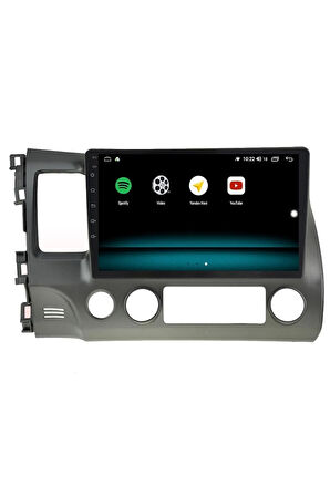 HONDA CİVİC FD6 ANDROİD 10 MULTİMEDYA CARPLAY 2GB RAM + 32GB HDD NAVİGASYON EKRAN