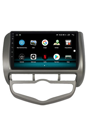 Honda Jazz Android 10 Carplay Özellikli Navigasyon Multimedya Ekran 2gb Ram + 32gb Hdd
