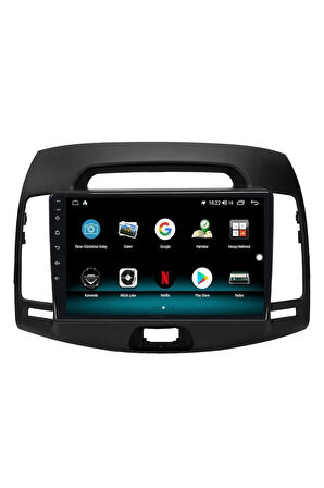 HYUNDAİ ELANTRA Uyumlu ANDROİD 10 MULTİMEDYA CARPLAY 2GB RAM + 32GB HDD NAVİGASYON EKRAN