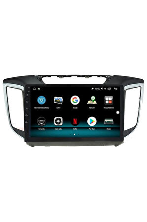 HYUNDAİ İX25 Uyumlu ANDROİD 10 MULTİMEDYA CARPLAY 2GB RAM + 32GB HDD NAVİGASYON EKRAN