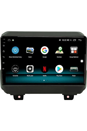 Jeep Rubicon Android 10 Carplay Özellikli Navigasyon Multimedya Ekran 2gb Ram + 32GB HDD
