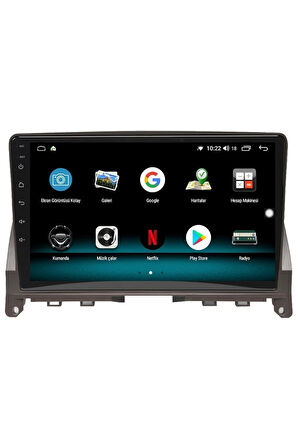 MERCEDES C CLASS C180 ANDROİD 10 MULTİMEDYA CARPLAY 2GB RAM + 32GB HDD NAVİGASYON EKRAN