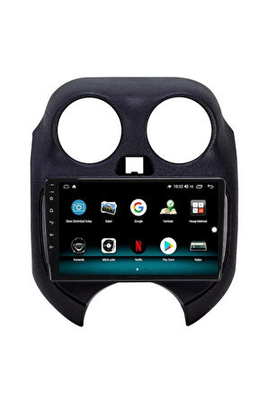 NİSSAN MİCRA ANDROİD 10 MULTİMEDYA CARPLAY 2GB RAM + 32GB HDD NAVİGASYON EKRAN