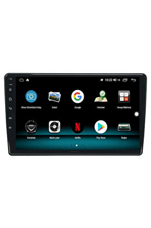 DACİA SANDERO ANDROİD 10 MULTİMEDYA CARPLAY 2GB RAM + 32GB HDD NAVİGASYON EKRAN