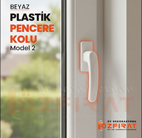 Pimapen PVC Pencere Kolu – Plastik – Beyaz – Model 2 – (1 Adet)