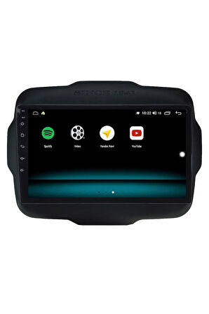 Jeep Renegade Android 10 Carplay Özellikli Navigasyon Multimedya Ekran 2gb Ram + 32gb Hdd