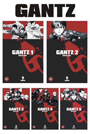 Gantz 1-2-3-4-5 Manga Seti - Hiroya Oku