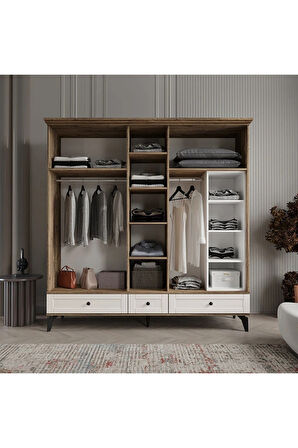 DALİ 5 KAPAKLI AYTAŞI GARDIROP TAMAMI MDF