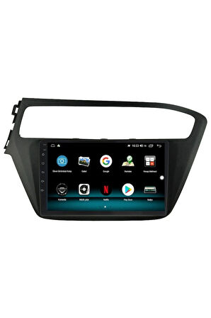 HYUNDAİ İ20 Uyumlu ANDROİD 10 MULTİMEDYA CARPLAY 2GB RAM + 32GB HDD NAVİGASYON EKRAN