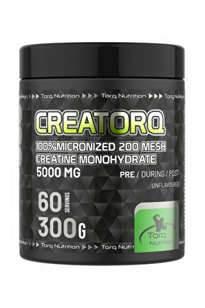 Creatorq %100 Micronized Creatine Monohydrate Aromasız 300 Gr - 60 Servis
