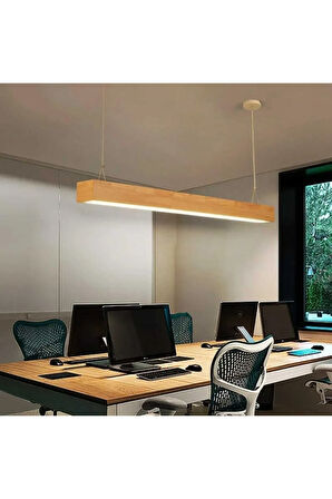 Linear Ahşap 120 cm Avize