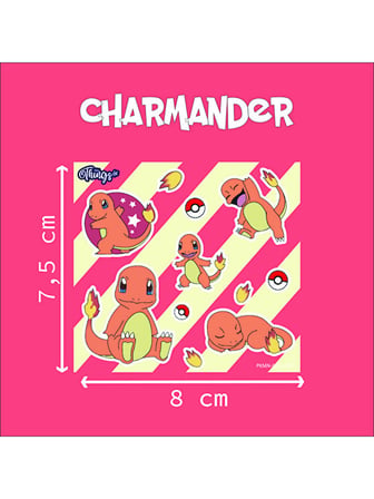 Mini Things Art Charmander Sticker Pokemon 11 Parça Set - 2 Adet -