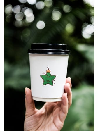 Yılbaşı - Merry Christmas Temalı Sticker Set -16 Parça-    - Parlak Kağıt-