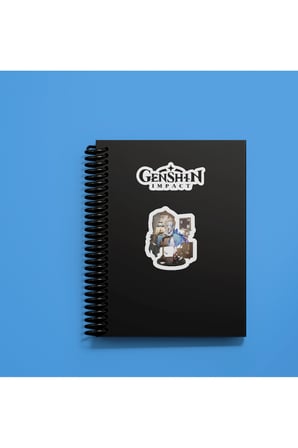 Genshin-Ayaka 2 Adet Sticker Set Parlak Kağıt